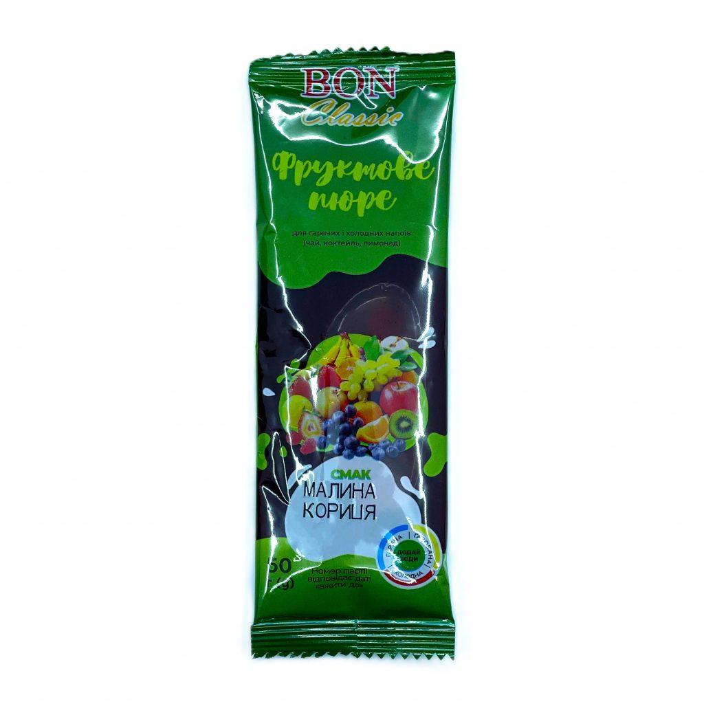 fruktove-piure-v-stikakh-bon-classic-malyna-apelsyn-korytsia-50h-kh-25sht