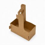 Холдер переноска для стаканів на 2 секції крафт-папір 10 шт/уп kholder-perenoska-dlia-stakaniv-na-2-sektsii-kraft-papir-10-sht-up