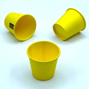 Стакан бумажный однослойный Yellow Cup 110 мл. 50 шт/уп stakan-paperovyj-odnosharovyj-yellow-cup-110-ml-50-sht-up