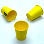 Стакан бумажный однослойный Yellow Cup 270 мл. 50 шт/уп stakan-paperovyj-odnosharovyj-yellow-cup-270-ml-50-sht-up