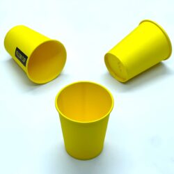 Стакан бумажный однослойный Yellow Cup 270 мл. 50 шт/уп stakan-paperovyj-odnosharovyj-yellow-cup-270-ml-50-sht-up
