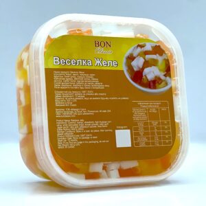 Желе Ната де Коко ТМ "Bon Classic" Веселка 520 г Желе Ната де Коко ТМ "Bon Classic" Веселка 520 г