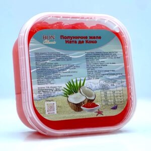 Желе Ната де Коко ТМ "Bon Classic" Полуниця 520 г zhele-nata-de-koko-tm-bon-classic-polunytsia-520-h